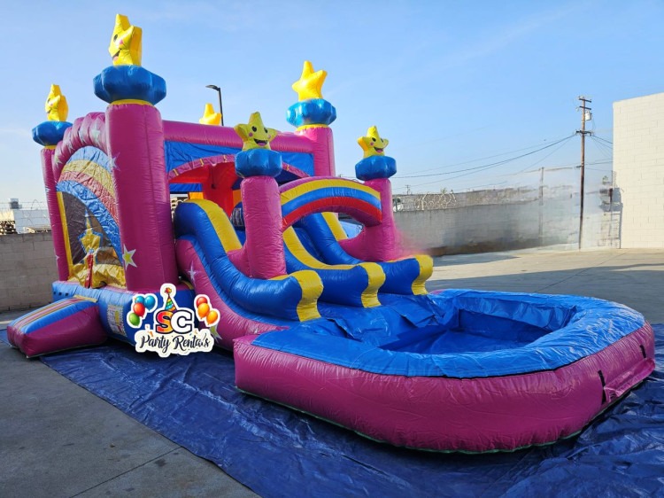 Combo double waterslides